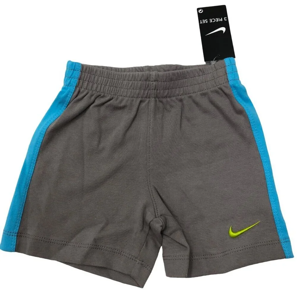 NIKE LITTLE KIDS COTTON‎ 3 PCS OUTFIT 12 MOS  NEW WITH TAG - Picture 4 of 5